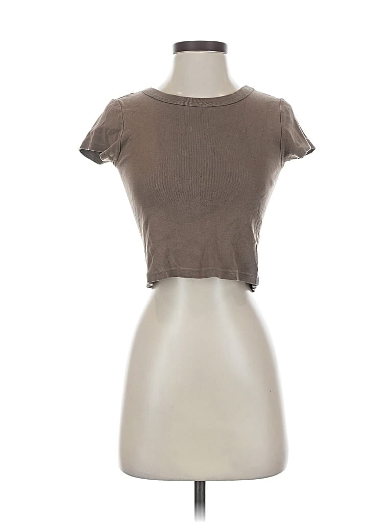 Pre-owned John Galt Short Sleeve T-shirt In Brown