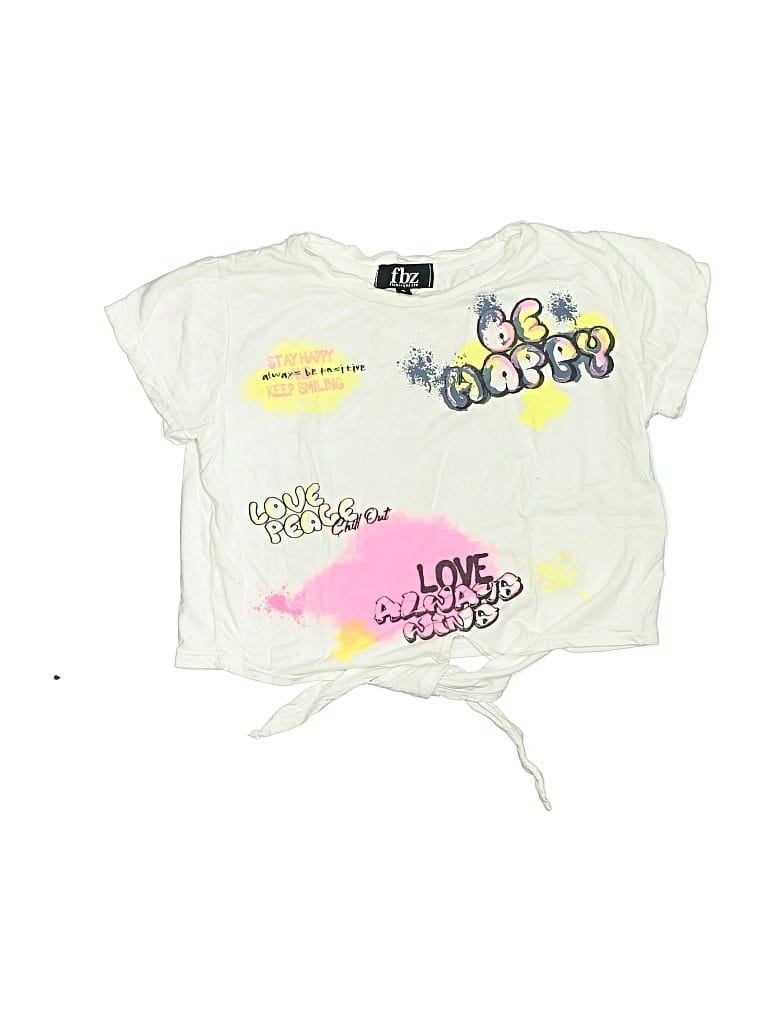 Pre-owned Fbz Kids' Short Sleeve T-shirt In White