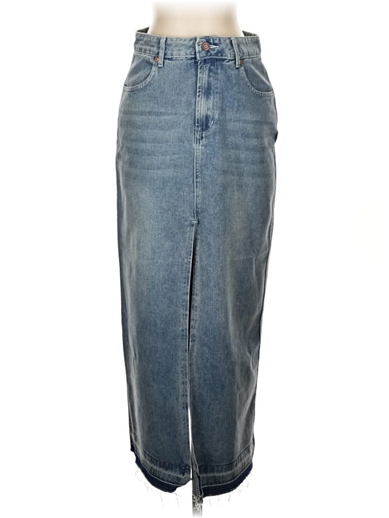Pre-owned Happily Grey Denim Skirt In Blue