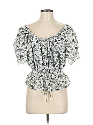 7 For All Mankind Short Sleeve Blouse (view 1)
