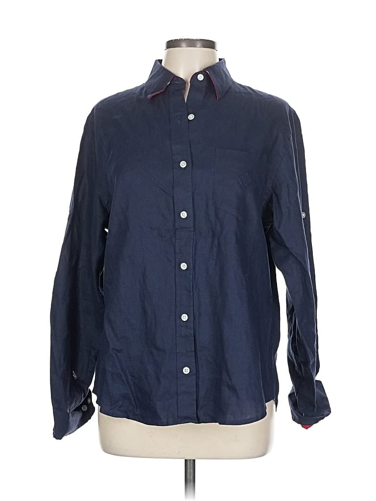 Pre-owned Polo Ralph Lauren Long Sleeve Button Down Shirt In Blue