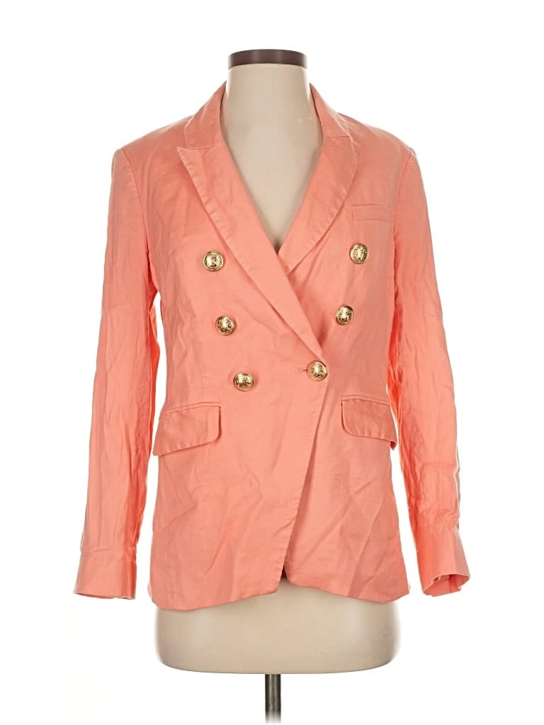 Pre-owned Express Blazer Jacket In Orange