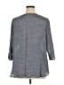 Como Blu Gray 3/4 Sleeve Blouse Size 1X - photo 2