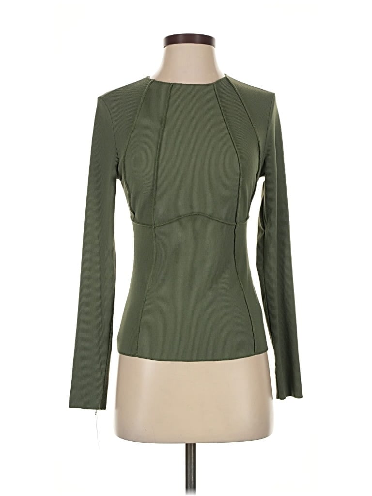 Pre-owned Unbranded Long Sleeve T-shirt In Green