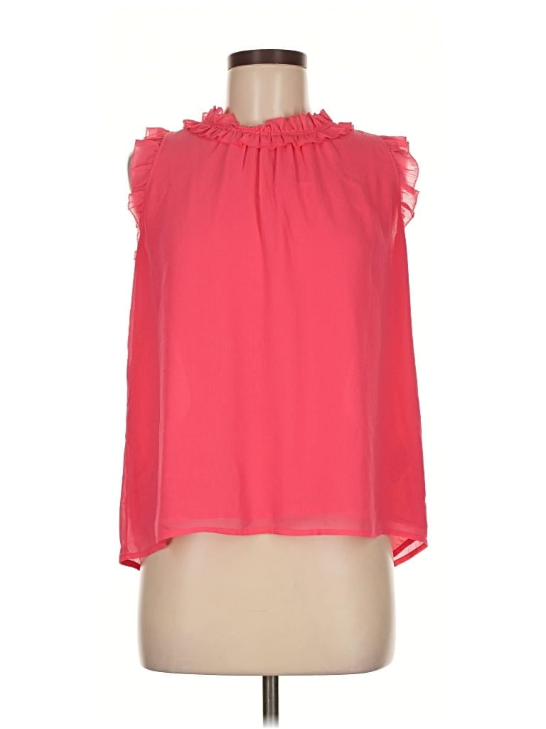 Pre-owned J.crew Factory Store Sleeveless Blouse In Pink