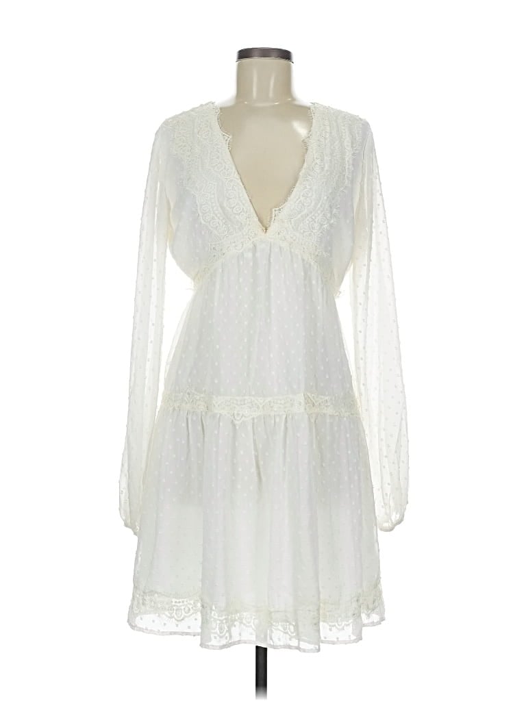 Pre-owned Lulus Cocktail Dress In White
