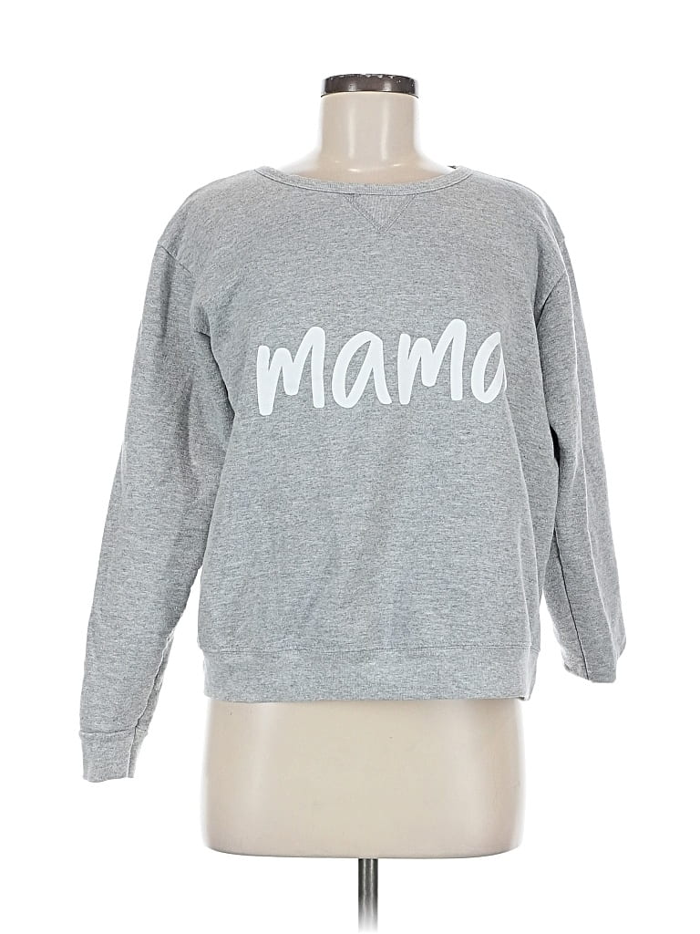 Pre-owned Hanes Sweatshirt In Gray