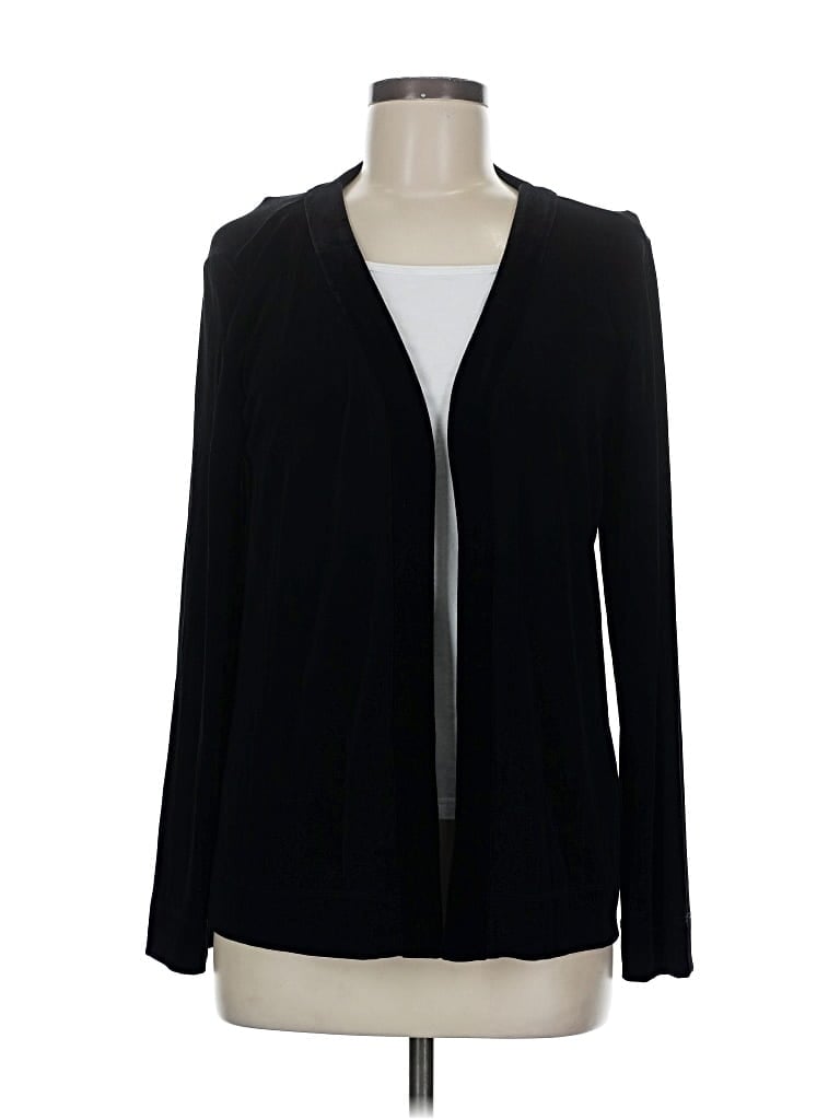 Pre-owned Travelers By Chico's Kimono In Black