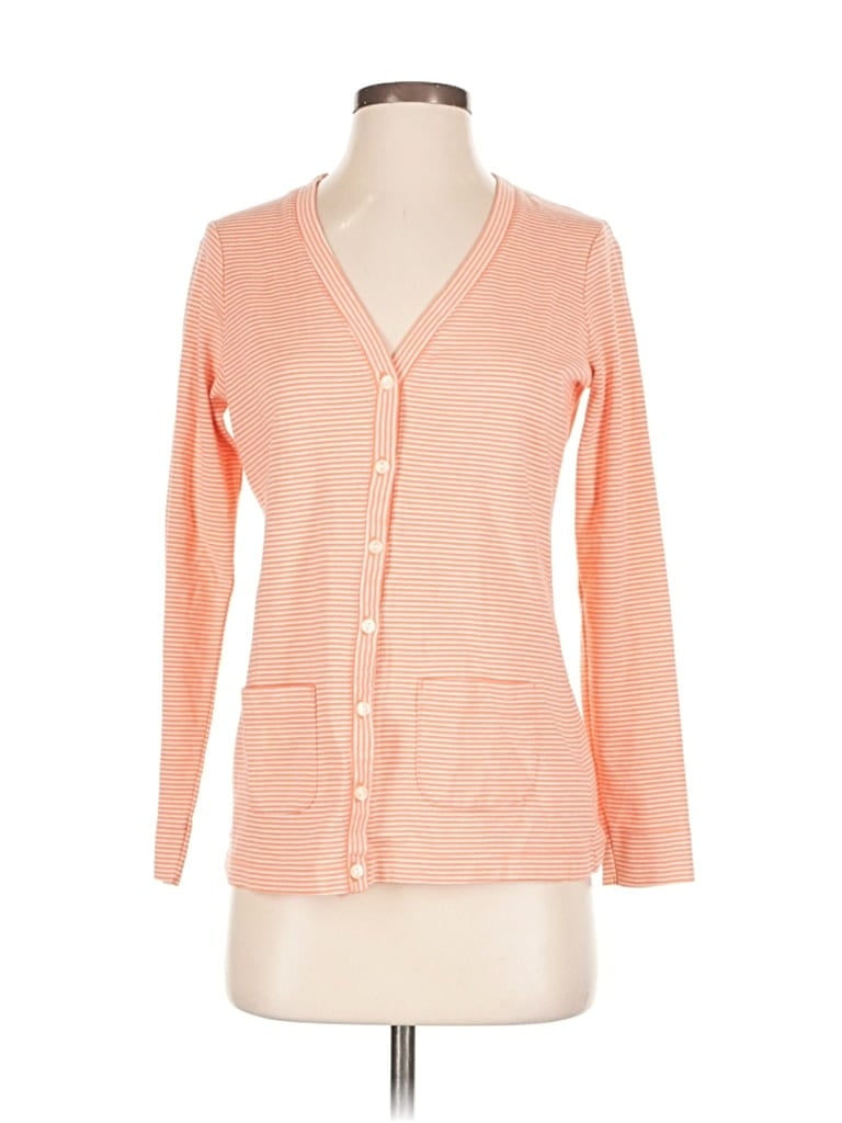 Pre-owned L.l.bean Cardigan Sweater In Orange
