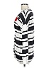 Magaschoni 100% Nylon Stripes White Pullover Sweater Size L - photo 5