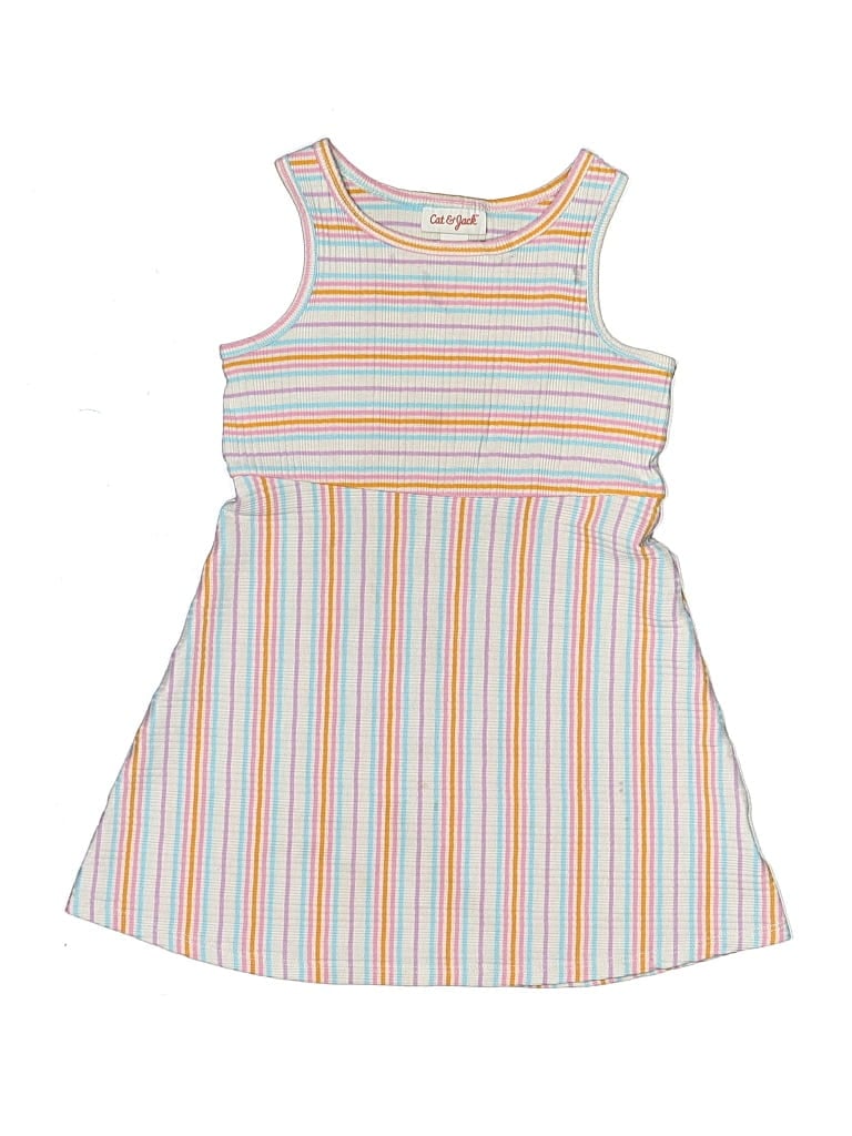 Pre-owned Cat & Jack Kids' Dress In White