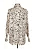 A New Day 100% Polyester Print Ivory Long Sleeve Blouse Size M - photo 2
