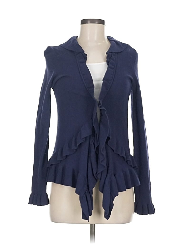 Pre-owned Rebecca Taylor Cardigan Sweater In Blue