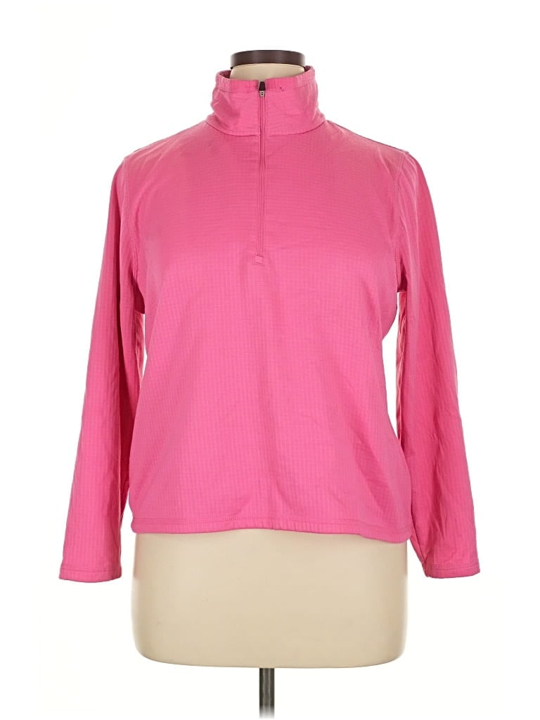 Pre-owned Izod Long Sleeve Turtleneck In Pink