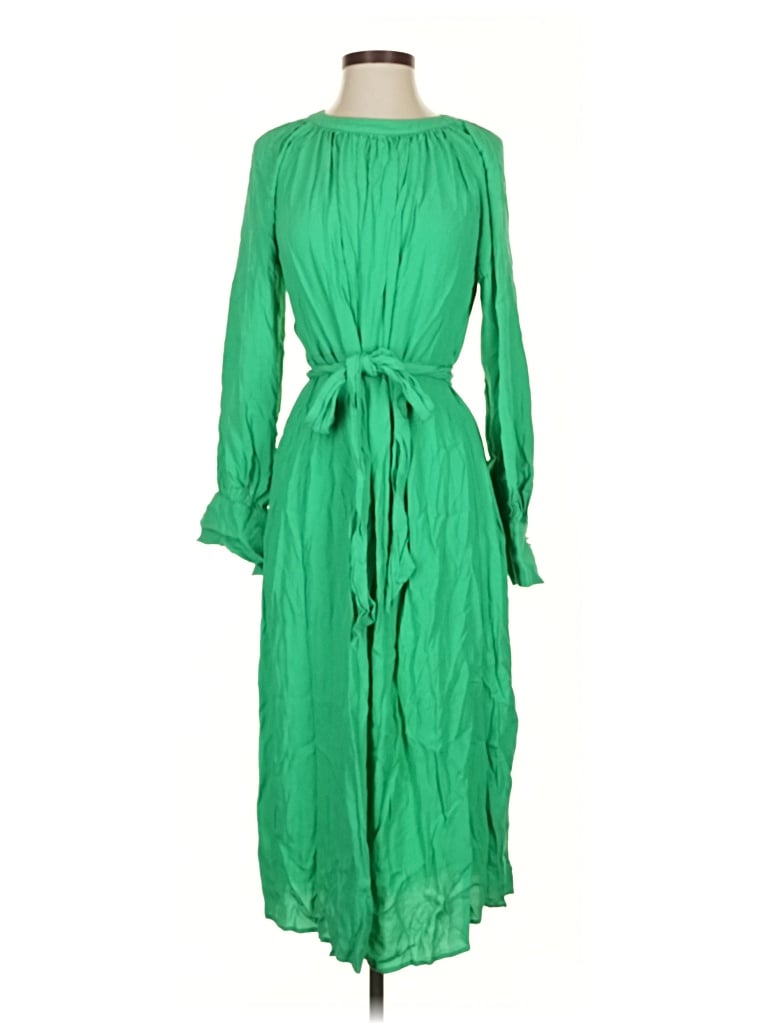 Pre-owned H&m Casual Dress In Green