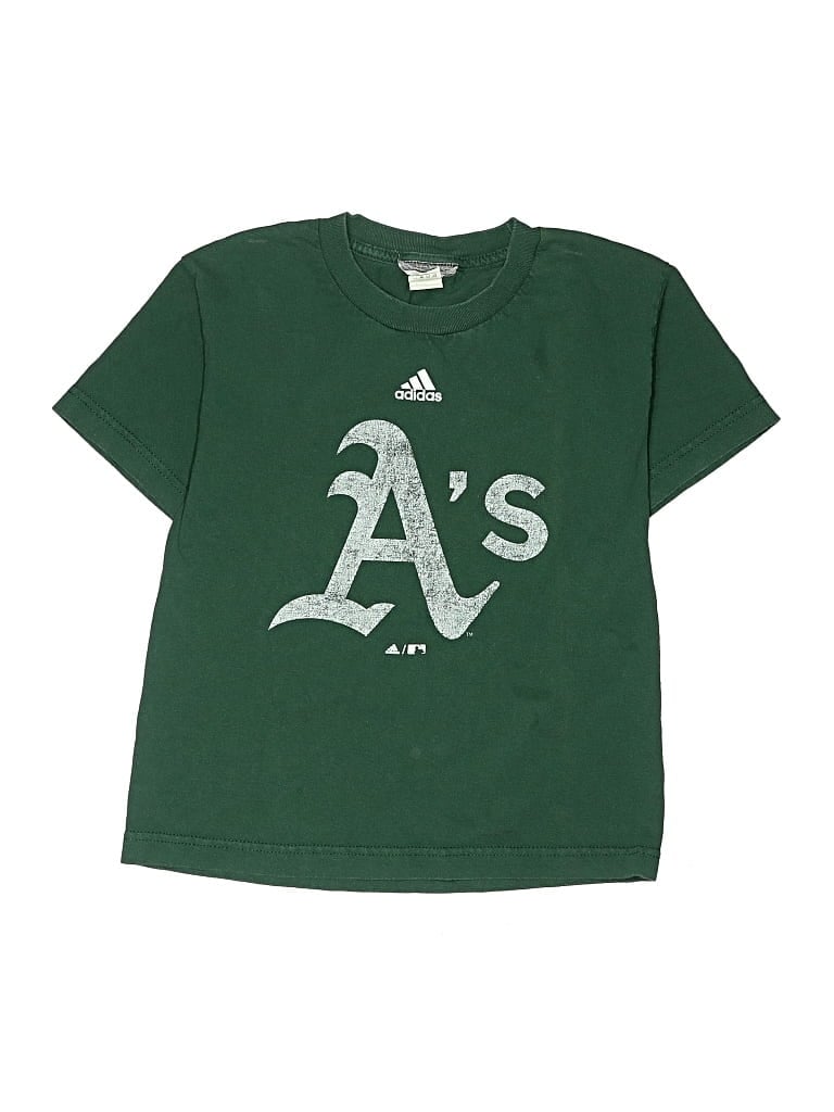 Pre-owned Adidas Originals Kids' Short Sleeve T-shirt In Green