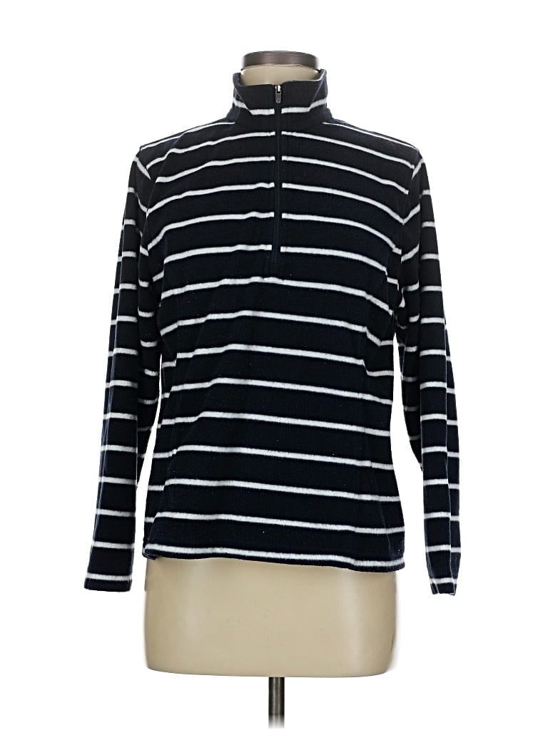 Pre-owned Assorted Brands Fleece Jacket In Blue