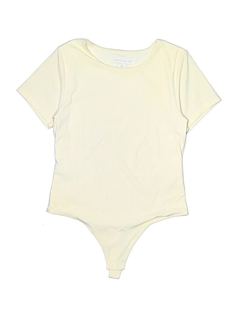 Pre-owned House Of Harlow 1960 Bodysuit In Yellow