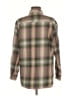 Old Navy 100% Cotton Plaid Brown Long Sleeve Button-Down Shirt Size M - photo 2