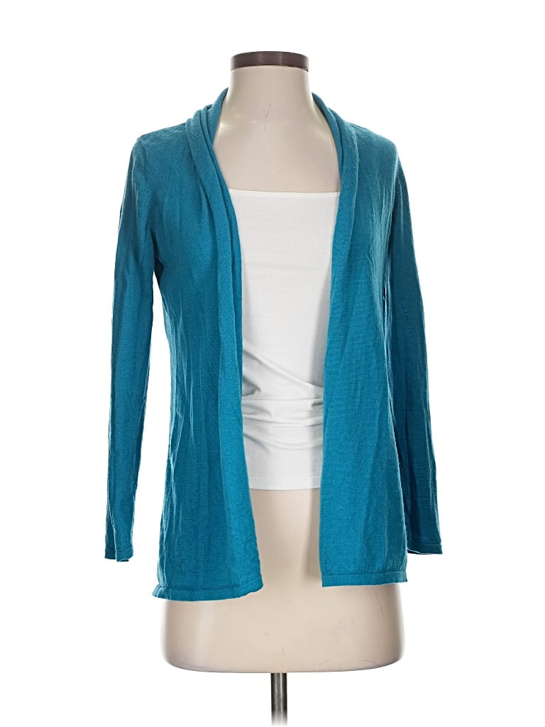 Pre-owned Jjill Kimono In Blue