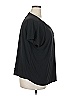 89th & Madison Black Short Sleeve Blouse Size 2X - photo 4