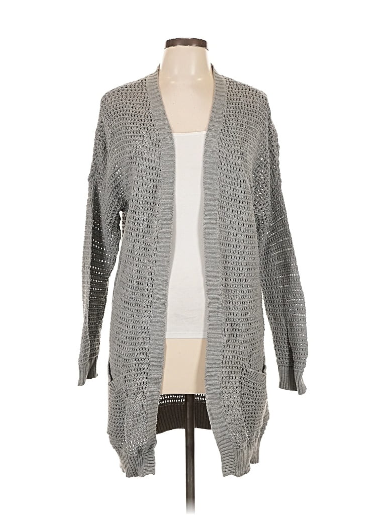 Pre-owned Gap Cardigan Sweater In Gray