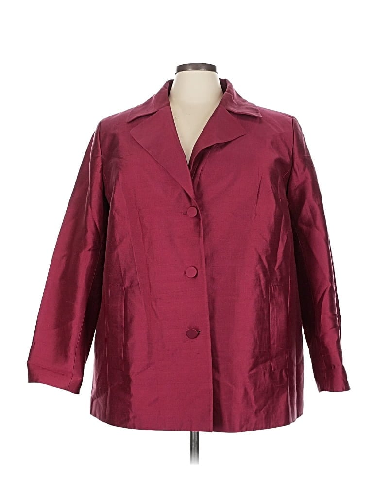 Pre-owned Talbots Coat In Burgundy