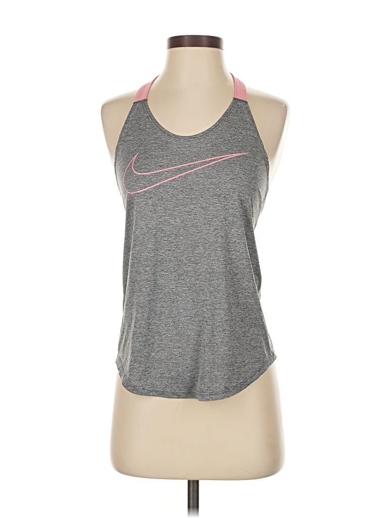 Pre-owned Nike Active Tank Top In Gray