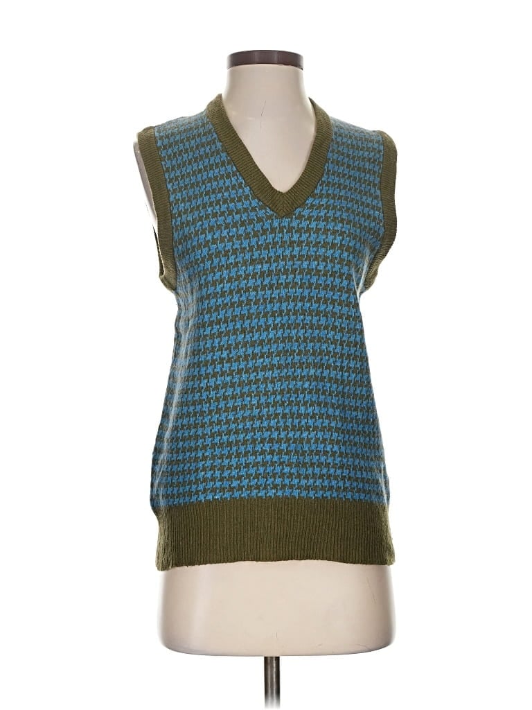 Pre-owned Assorted Brands Sweater Vest In Blue