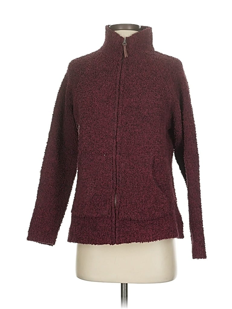 Pre-owned Natural Reflections Turtleneck Sweater In Burgundy