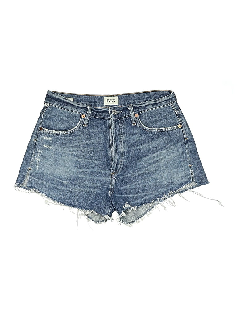Pre-owned Citizen Of Humanity Denim Shorts In Blue