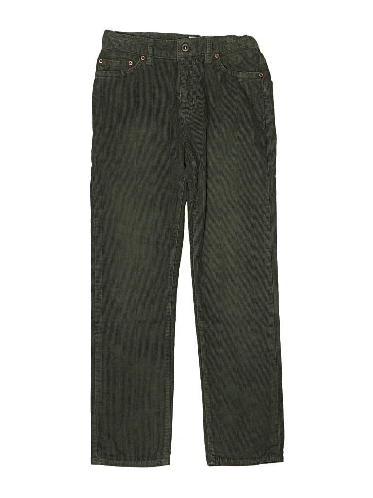 Pre-owned Crewcuts Kids' Cord Pant In Green