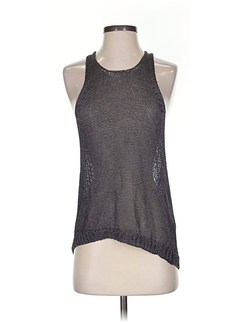 Pre-owned Vince Tank Top Gray Halter Neckline Tops