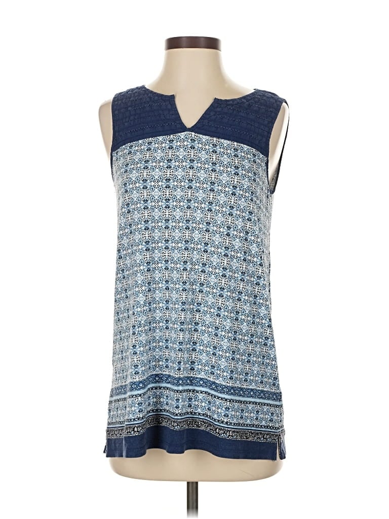 Pre-owned Lila Rose Sleeveless Blouse In Blue