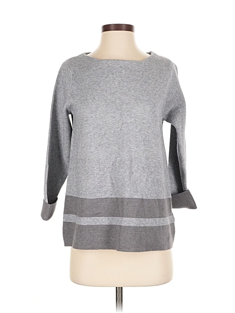 Pre-owned Max Studio Pullover Sweater In Gray