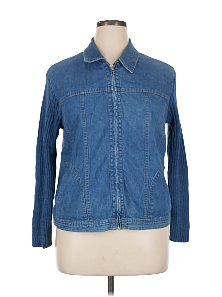 Pre-owned Coldwater Creek Denim Jacket In Blue