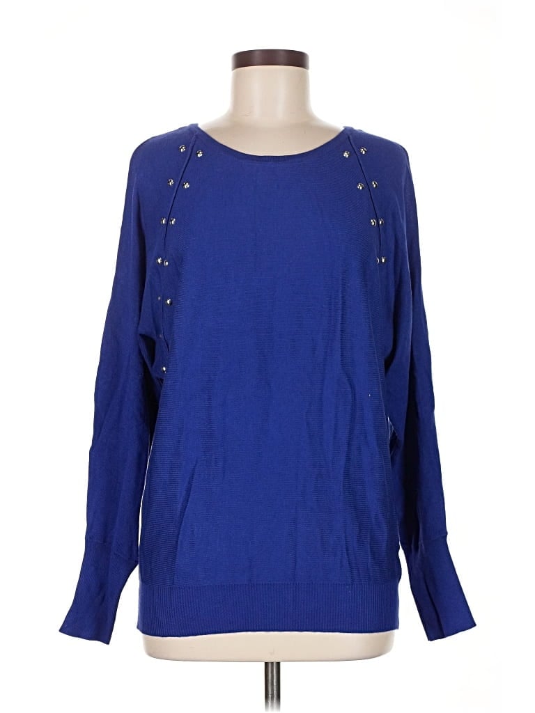 Pre-owned Jennifer Lopez Pullover Sweater In Blue