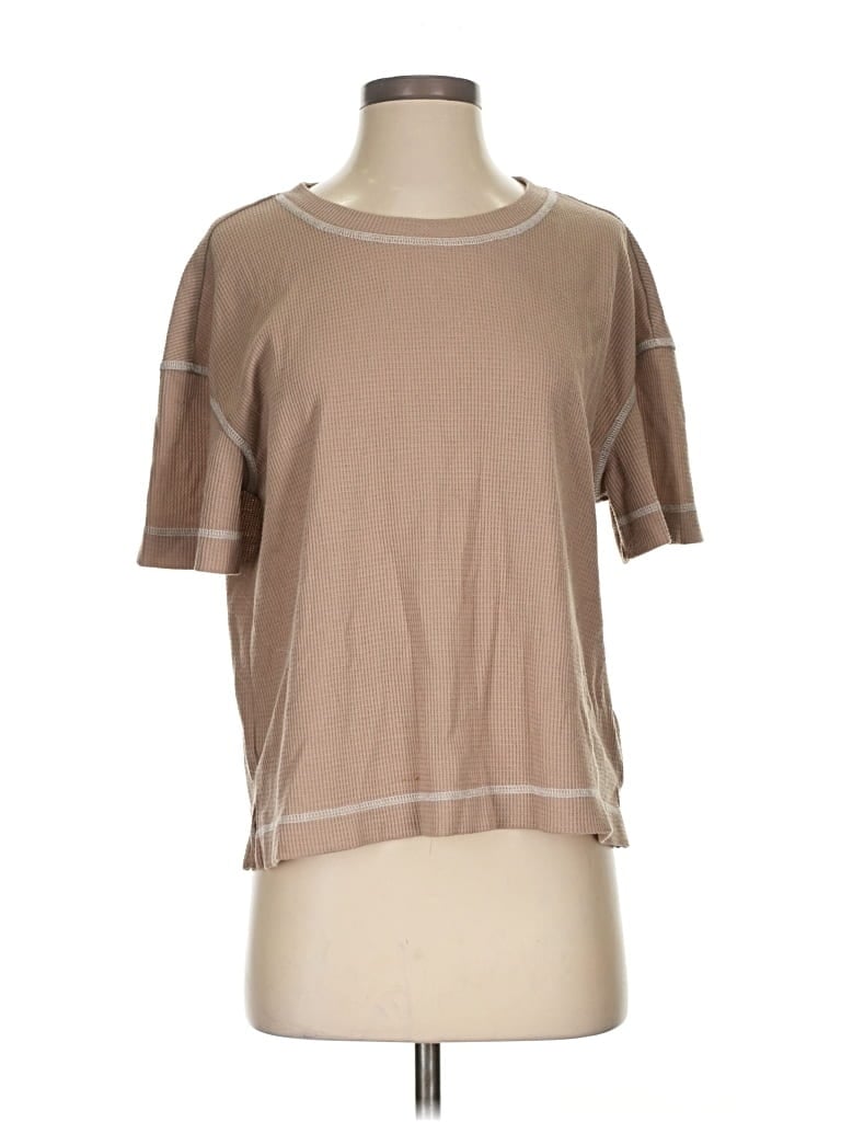 Pre-owned Ekouaer Short Sleeve T-shirt In Brown