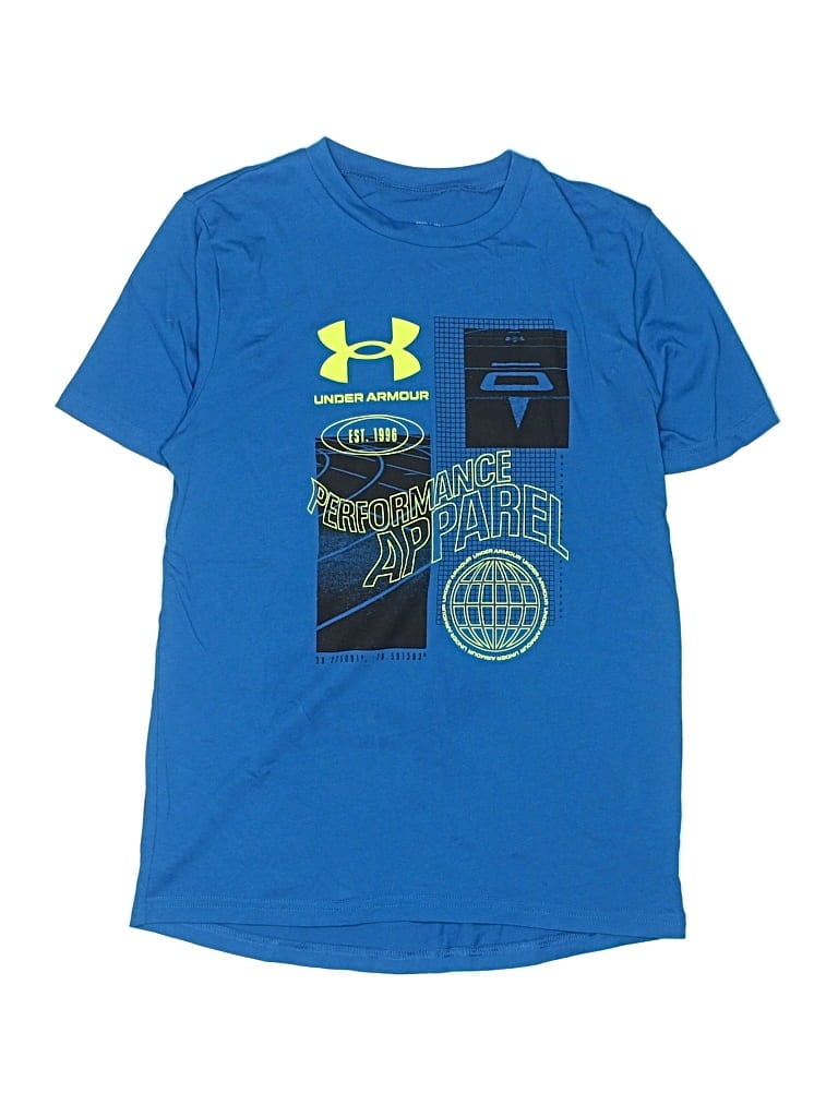 Pre-owned Under Armour Kids' Short Sleeve T-shirt In Blue