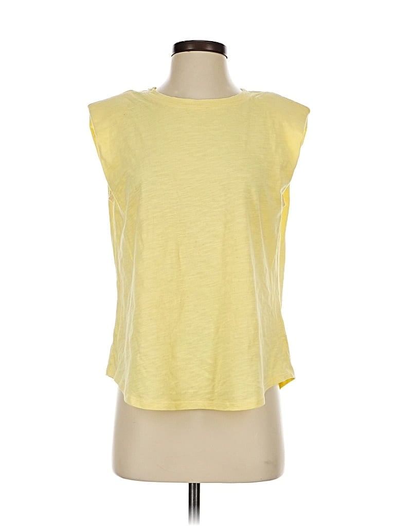 Pre-owned B New York Sleeveless T-shirt In Yellow