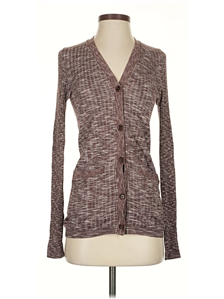 Pre-owned Athleta Cardigan Sweater In Brown