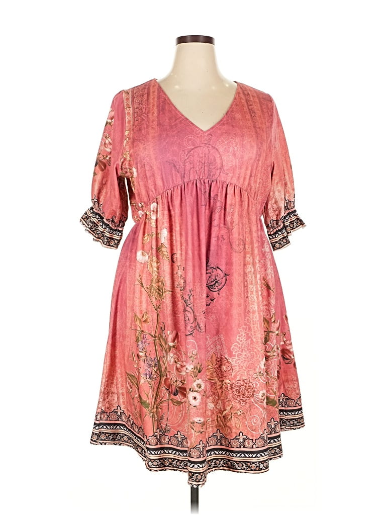 Pre-owned Assorted Brands Casual Dress In Pink