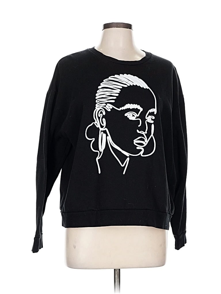 Pre-owned Zara Sweatshirt In Black