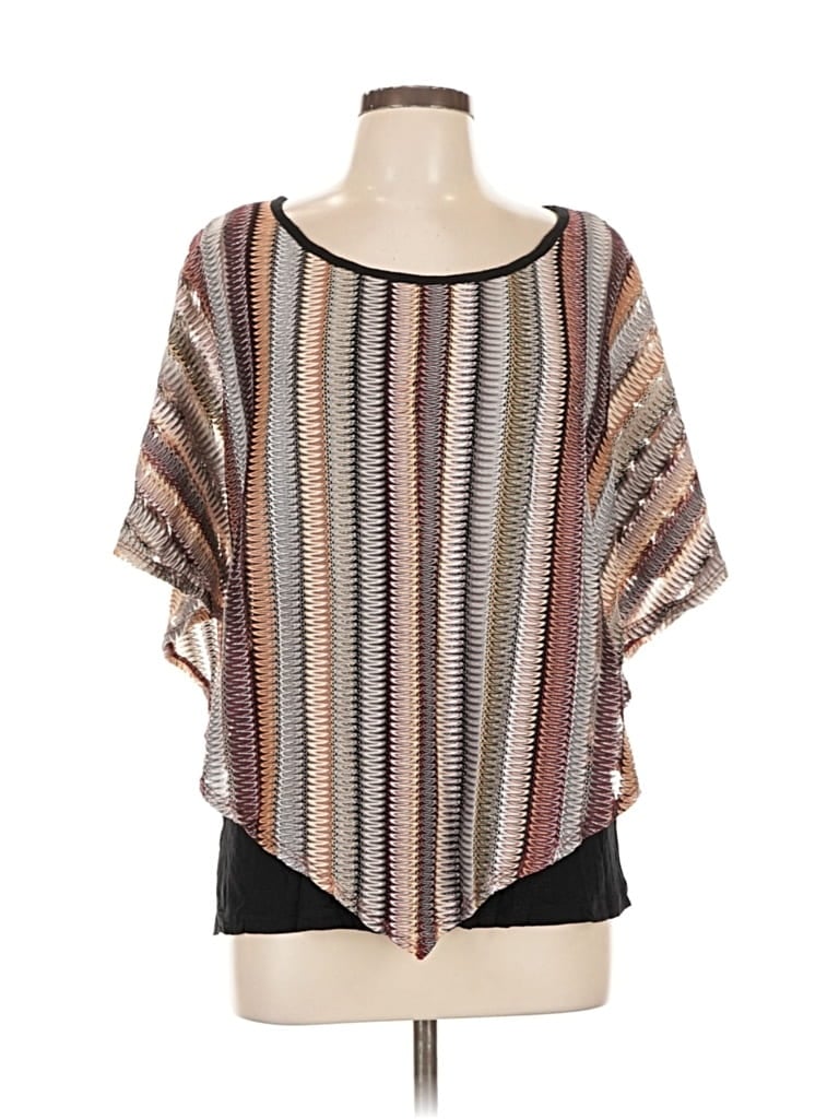 Pre-owned Apt. 9 Poncho In Brown