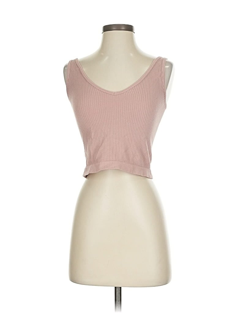 Pre-owned Intimately By Free People Tank Top Pink Strapless Neckline Tops