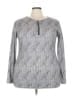 Misslook 100% Polyester Gray Long Sleeve Top Size 3X - photo 1
