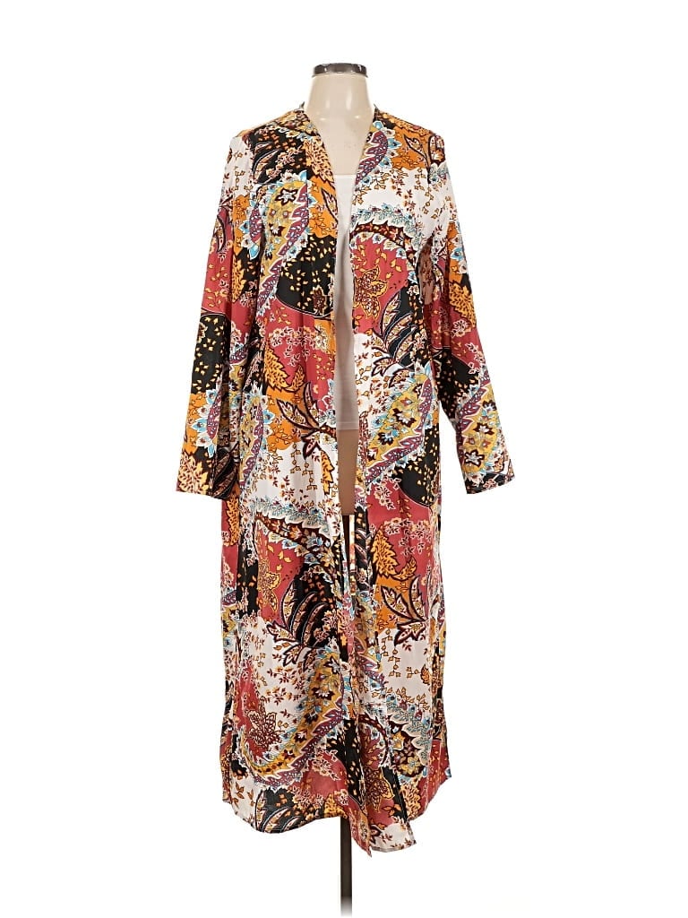 Pre-owned Boohoo Kimono In Brown