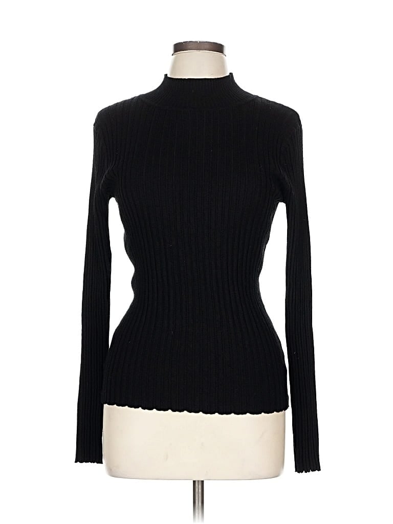 Pre-owned Sonoma Goods For Life Turtleneck Sweater In Black