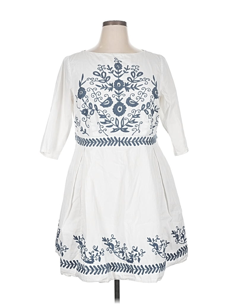 Pre-owned Wayward Fancies Casual Dress In White