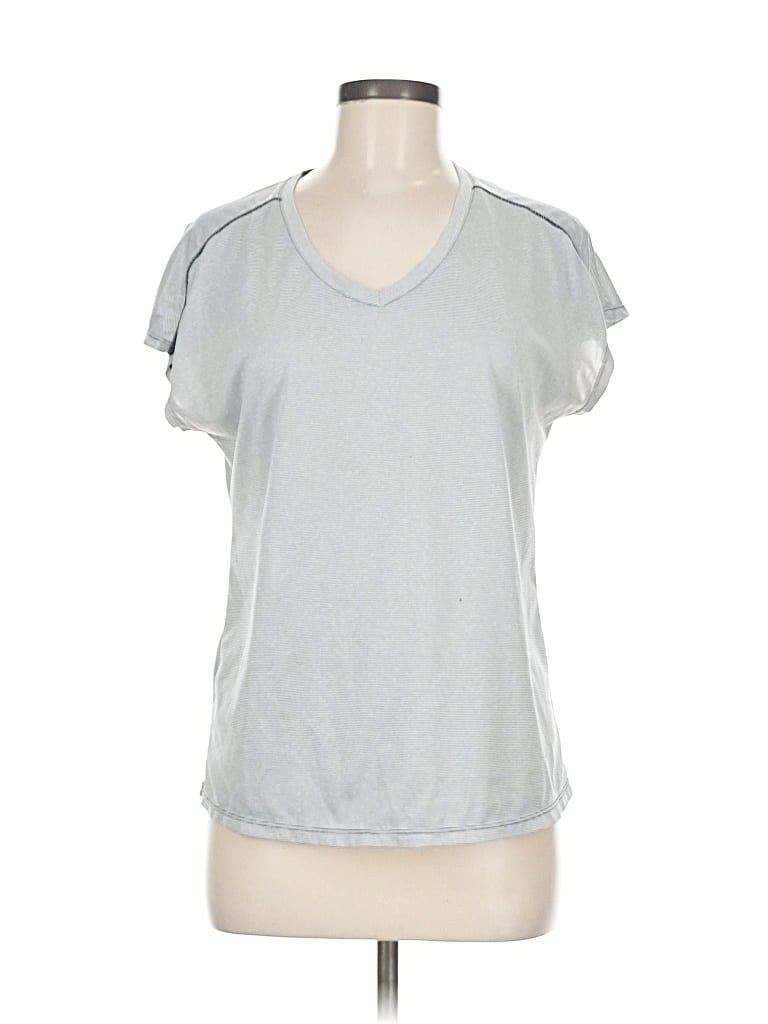 Pre-owned Fabletics Short Sleeve T-shirt In Gray